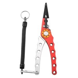 Alicate De Pesca Aluminio 20cm Duradero Estuche + Colgador - Red Griss
