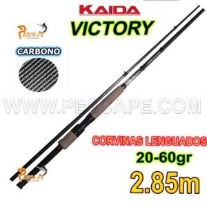 CAÑA DE PESCAR KAIDA VICTORY 2.85M FIBRA DE CARBONO 20-60gr Spinning