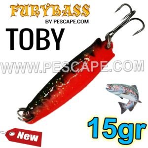 CUCHARA TOBY PESCAPE 15gr Lagunas ORANGE TIGER