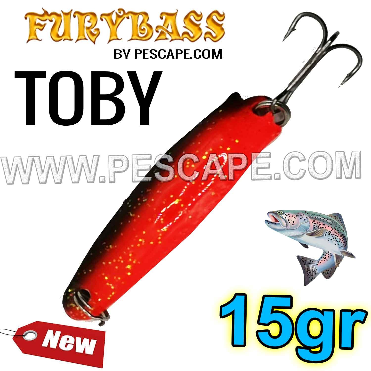 CUCHARA TOBY PESCAPE 15gr Lagunas ORANGE