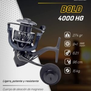 CARRETE CORVINATOR BOLD 4000HG 15kg Spinning