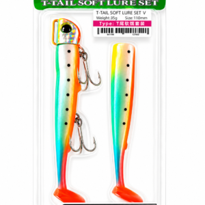 Vinilo de pesca TSURINOYA T- Tail efectivo 110mm 35g chifero