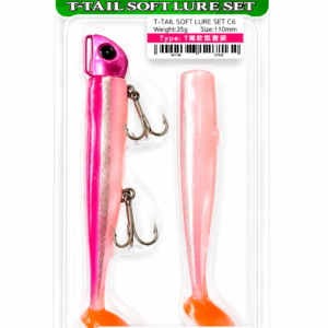 Vinilo de pesca TSURINOYA T- Tail efectivo 110mm 35g ROSADO