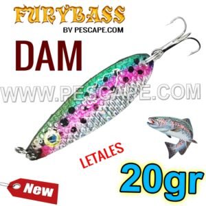 CUCHARA DAM 20gr PARA TRUCHAS LAGUNAS EFECTIVO SARDINA