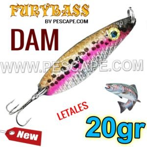 CUCHARA DAM 20GR PARA TRUCHAS LAGUNAS EFECTIVO TROUT