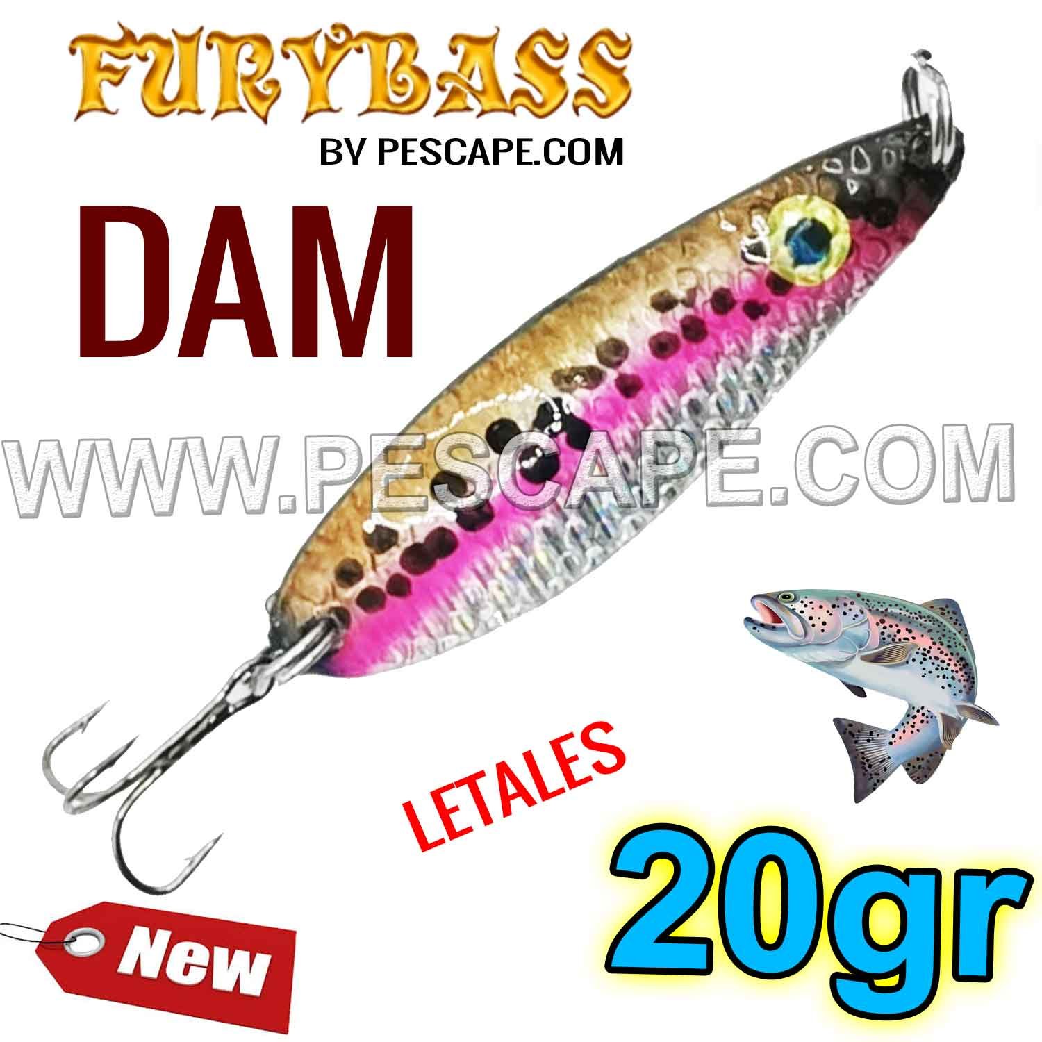 CUCHARA DAM 20GR PARA TRUCHAS LAGUNAS EFECTIVO TROUT