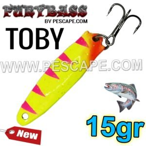 CUCHARA TOBY PESCAPE 15gr LAGUNAS YELLOW