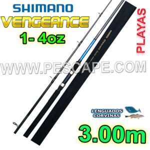 Caña Shimano Vengeance Pacifico 300XH 3.00m 1-4oz Carbono