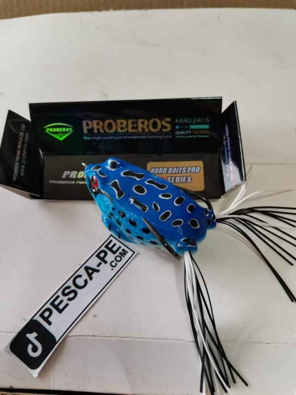 Señuelo para ríos Rana Docenas Bagres Tucunares Azul