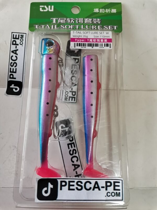 Vinilo de pesca TSURINOYA T- Tail efectivo 110mm 35g Sardine
