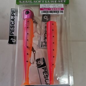 Vinilo de pesca TSURINOYA T- Tail efectivo 110mm 35g Anaranjado
