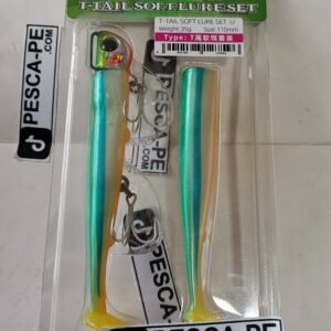 Vinilo de pesca TSURINOYA T- Tail efectivo 110mm 35g Pejerrey línea azul
