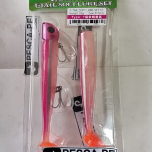 Vinilo de pesca TSURINOYA T- Tail efectivo 110mm 35g ROSADO
