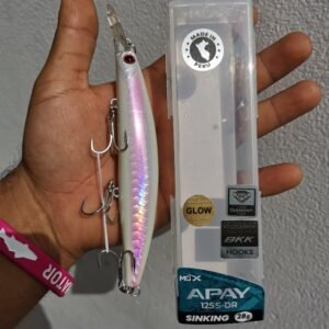 SEÑUELO MGX APAY 125 S-DR SINKING 28gr BKK PEJERREY GLOW