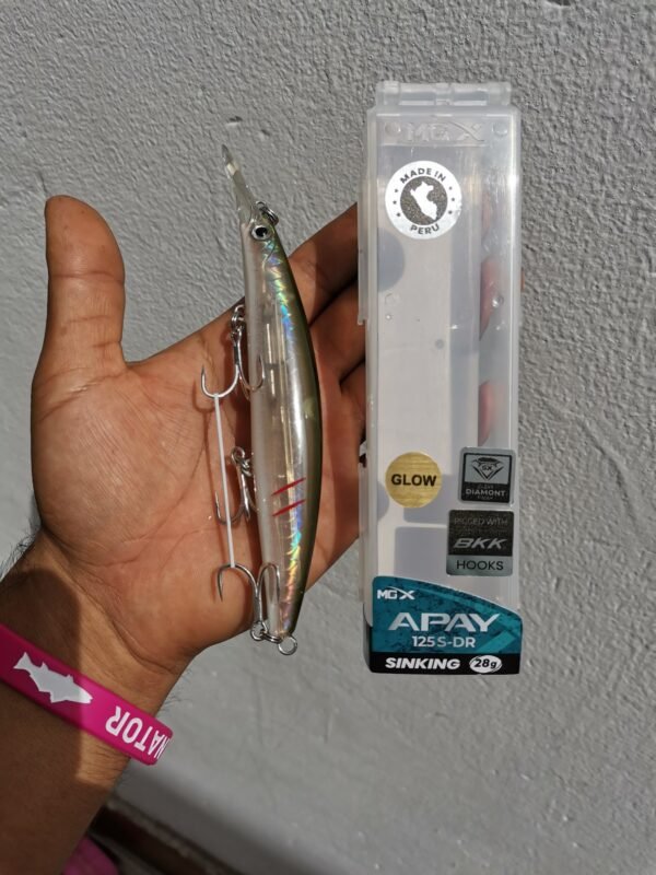 SEÑUELO MGX APAY 125 S-DR SINKING 28gr BKK PEJERREY NATURAL