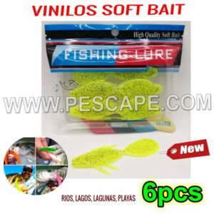 VINILO FISHING LURE SILICONA SOFT BAIT CAMARON AMARILLO