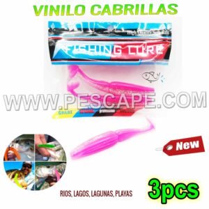 VINILO FISHING LURE SILICONA SOFT BAIT COLA T-TAIL CABRILLAS PINK