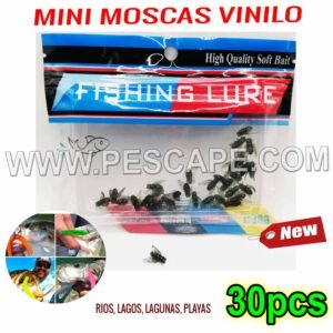 VINILO FISHING LURE SILICONA SOFT BAIT MINI MOSCAS GRISS