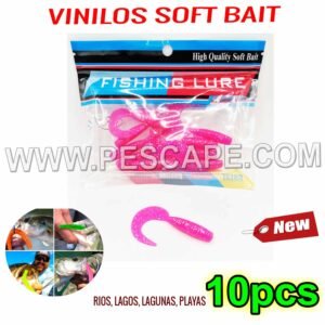 Vinilo Fishing Lure Silicona Soft Bait COLITA J ROSADO