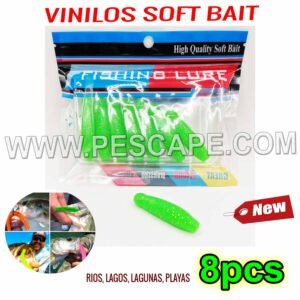 Vinilo Fishing Lure Silicona Soft Bait LARVAS VERDE