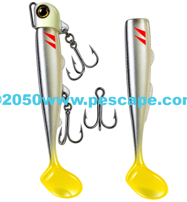 Vinilo de pesca TSURINOYA T- Tail efectivo 110mm 35g Pejerrey Herido