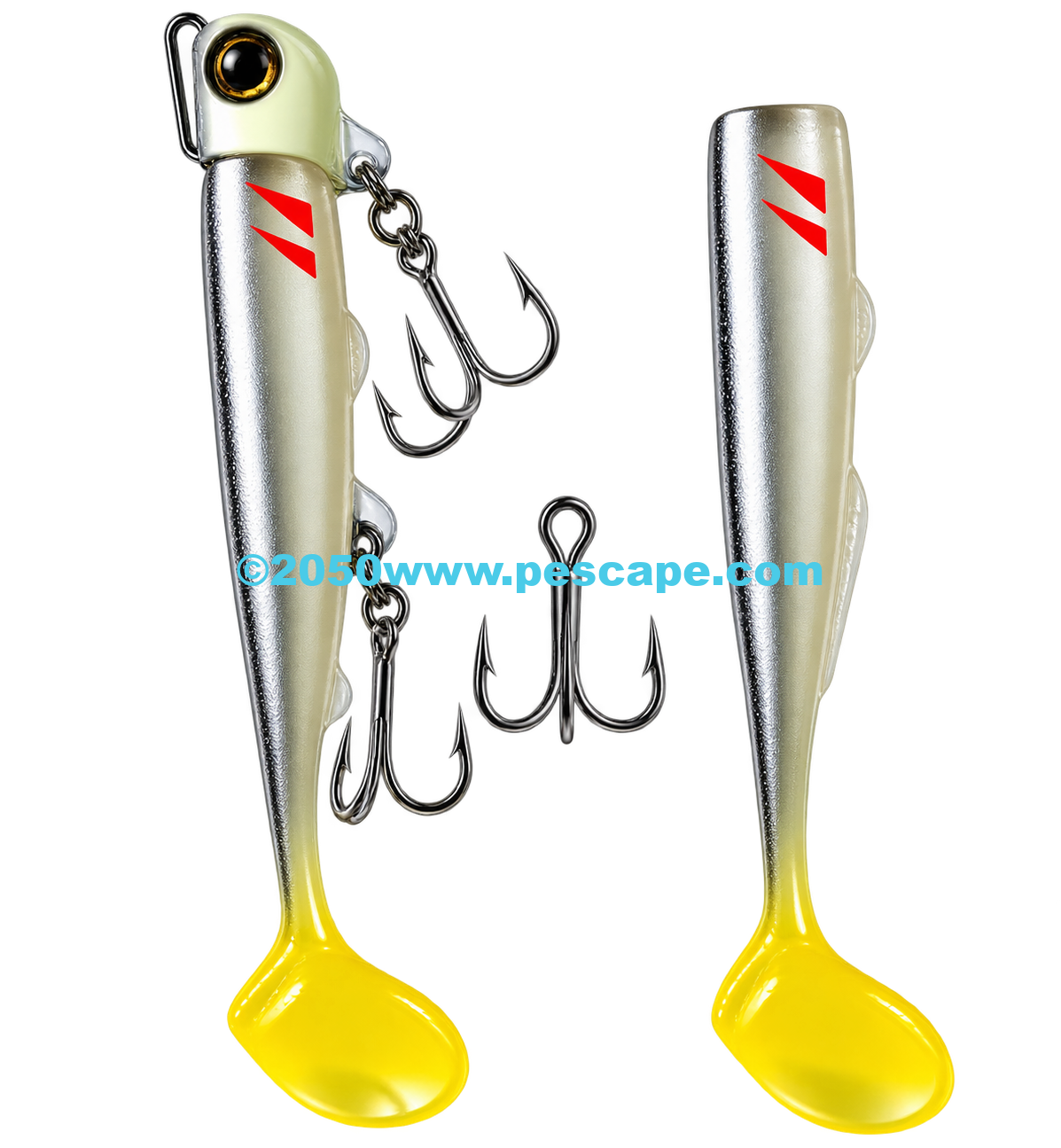 Vinilo de pesca TSURINOYA T- Tail efectivo 110mm 35g Pejerrey Herido