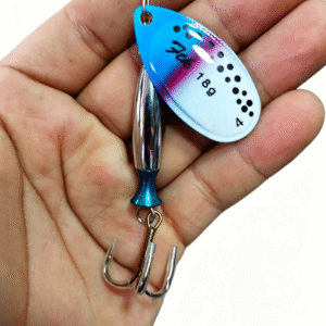 Cuchara modelo Aglia Bala Long FTK 18gr #4 Blue lagunas truchas