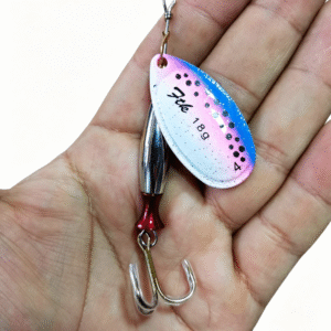 Cuchara modelo Aglia Bala Long FTK 18gr #4 Pink lagunas truchas