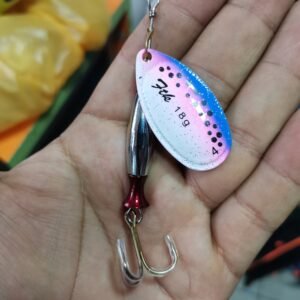 Cuchara modelo Aglia Bala Long FTK 18gr #4 Pink lagunas truchas
