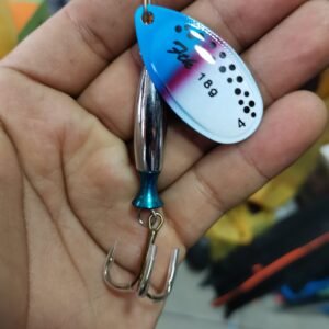 Cuchara modelo Aglia Bala Long FTK 18gr #4 Blue lagunas truchas