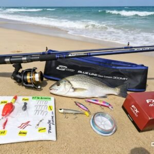 Mega Combo Caña de pescar Cinnetic Blue Line 3.0m + Shimano FX 4000 KIT COMPLETO