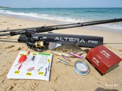Mega combo caña de pescar Okuma Altera 2.70m Carbono + Shimano FX 4000 KIT COMPLETO