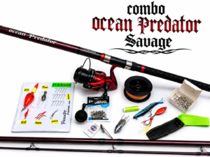 Combo Caña Surfcasting Ocean Raptor Carrete Caster 10k con Accesorios