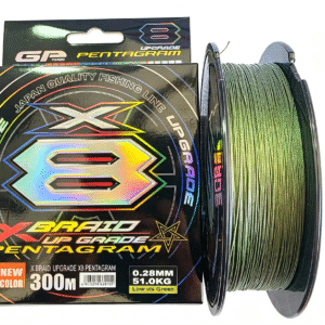 MULTIFILAMENTO X-BRAID PENTAGRAM 0.28mm 50kg 8 hebras 300m | VERDE