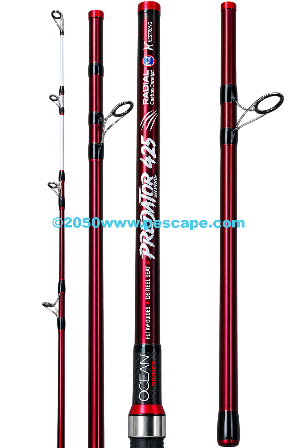 CAÑA SURFCASTING OCEAN PREDATOR 120-250gr SAVAGE 4.25m Carbono