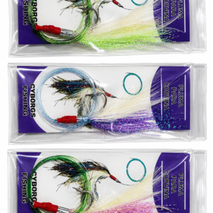 PLUMAS PARA CORVINAS CYBORGS FISHING + ARMADO (A ELECCIÓN)