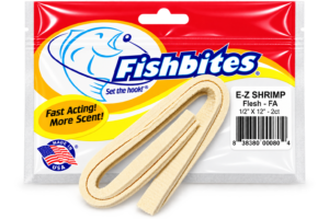 CARNADA ARTIFICIAL FISHBITES E-Z SHRIMP FLESH FA ACCIÓN RÁPIDA CARNE DE CAMARÓN